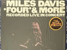 MILES DAVIS - FOUR & MORE LIVE IN CONCERT   1977 VINYL LP SHRINK EX CONDITION