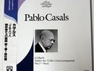 CASALS BACH :SUITES FOR CELLO UNACCOMPANIED NO1 NO6 ANGEL TOJE7416 JAPAN 3LP