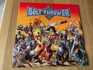 BOLT THROWER - WARMASTER. 1991 ORIGINAL VINYL LP + LYRIC BOOKLET. EX AUDIO