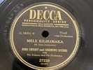Decca 78 RPM Bing Crosby & Andrews Sisters - Mele Kilikimaka 27228 E+