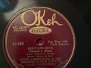 EX++ Louis Armstrong &Harlem Music Masters OKEH RING DEM BELLS/Body And Soul