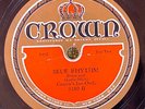Crown 3180  Connie's Inn Orch  BLUE RHYTHM  78 rpm jazz  1931 E+