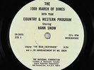 C&W 45 - Hank Snow - 1968 March Of Dimes 30th Year C&W Program - VG+ mp3