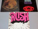 RUSH; 3 LP Lot; Self-Titled Debut; CARESS OF STEEL; 2112