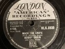 78 rpm records Bobby Darin. Mack The Knife