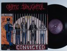CRYPTIC SLAUGHTER Convicted DEATH LP VG+/VG++ with lyric sheet insert q