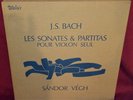 BACH VEGH SONATES & PARTITAS VIOLIN 1971 VALOIS CMB-14 RARE STEREO BOX ED1 3 LP
