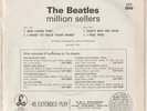 Beatles Million sellers Parlophone Gep 8946 VG+ / VG+ - Golden Discs on label