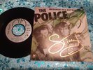 STING autograph vinyl 7' MESSAGE IN A BOTTLE signed live POLICE concert reunion