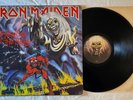 Iron Maiden THE NUMBER OF THE BEAST Vinyl LP 1982 Harvest VG Cleaned Wally T.