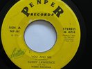 KENNY LAWRENCE & MUSIC MACHINE - You and Me / RARE ISLAND SOUL 45 penper