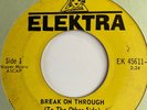 THE DOORS ON ELECTRA EK-45611,YELLOW LABEL WITH GIRL ON TOP,BREAK ON THOUGH VG++