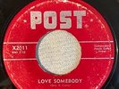 DOO WOP 45 POST 2011 EARL CURRY (& GROUP) LOVE SOMEBODY / HOBO