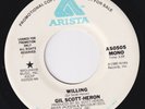GIL SCOTT-HERON Willing *VINYL* not styrene RARE promo 45 modern soul disco HEAR