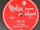 Hear  R&B 78 Etta James - That'S All / W-O-M-A-N On Modern