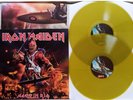IRON MAIDEN ACES IN RIO LIVE + POSTER 2 YELLOW VINYL COPY 18/100 SENJUTSU LEGACY