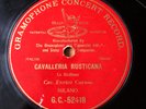 ENRICO CARUSO 10'' - Red G&T GC 52418 - 78 rpm record - Cavalleria Rusticana VG+