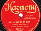 Harmony 1300-H: Golden Gate O-All Alone On My Own/Jerry Fenwyck O-Two Hearts EE+