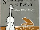 Ducretet Claude DELVINCOURT Violin/Piano Sonata CRUT DESCAVES LP 10