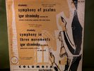 Igor Stravinsky ‎– Symphony Of Psalms LP Vinyl Columbia Masterworks VG++ Rare