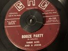 Three Aces And A Joker Sleigh Bell Rock + Booze Party 45 rpm GRC Record Vintage