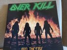 OVER KILL - Feel The Fire 1985 LP Vinyl US Orig Megaforce With Mail Order Sheet