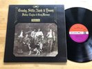 Crosby Stills Nash & Young - Deja Vu LP UK Red & Plum Label Textured VG+/VG++