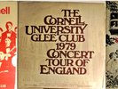 CORNELL GLEE CLUB 3 LP'S FROM THE 1970'S - THE HANGOVERS, 1979 ENGLAND, SONGS OF