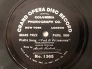 COLUMBIA PHONOGRAPH CO. - Marcella Sembrich -  Voci di Primavera - 1365