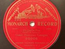 Francesco Tamagno – 78 rpm Monarch 95006: Trovatore-Di quella pira; V+ cond