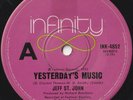 JEFF ST. JOHN 45: YESTERDAY'S MUSIC/IN THE WINDO AUSSIE INFINITY 4852 NM/EX 1972