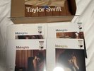 Taylor Swift Midnights Vinyl Clock Set All 4 Hand Signed Albums + CLOCK