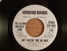 Allman Brothers Band Ain't Wastin' Time No More Stereo/ Mono Promo Southern Rock