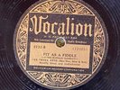 Vocalion 2732 The Three Keys FIT AS A FIDDLE 1933  78 rpm jazz EE-   Hot