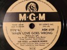 Jane Russell Marilyn Monroe - When Love Goes Wrong / Bye Bye Baby  78 rpm VG+