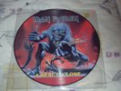 TRES   RARE 33T PICT  DISC HARDROCK  IRON MAIDEN   PARFAIT ETAT A REAL LIVE ONE