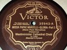 Victor 3x12” 78 RPM Westminster Cathedral Choir - Mass Pope Marcellus 35942-4 E