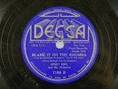 Henry King - Jazz Decca 78 RPM - Blame It On The Rhumba/ Top Of The Town Z1