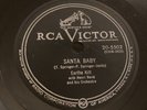 RCA Victor 78 RPM Eartha Kitt - Santa Baby 20-5502 E