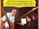 ARGERICH / Rostropovich - Schumann & Chopin CELLO SONATAS DGG 1981 LP  RARE NM-