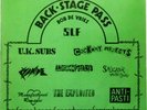 Back Stage Pass - Various Artists - 1986 Vinyl LP - Punk 