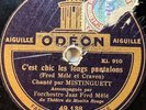 Mistinguett et le Jazz Fred Mêlé : Susie / C'est chic... 78 RPM ODÉON 49.138/40