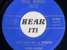 Obscure IN Rockabilly Bopper 45 KENNY HOLIDAY Little Heart FOUR WHEELS hear