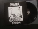 Nausea – Extinction 1990 1st press Vinyl LP  w / inserts EX