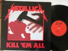 METALLICA KILL EM ALL LP 1983 BERNETT  EX