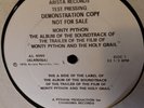 Monty Python - Holy Grail Test Pressing - 1975 LP. - arista Label