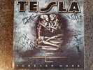 TESLA  Autograghed  Forever More Out of Print Vinyl Record LP TECR 008 NM