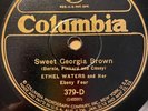ETHEL WATERS Sweet Georgia Brown 1925 COLUMBIA 78 Fletcher Henderson Joe Smith