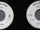 Elvis Presley- 2 White Label Promo Lot- That's All Right + All Shook Up- Display