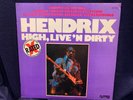 HIGH, LIVE 'N DIRTY by Jimi Hendrix (Vinyl LP, 1978, Nutmeg) *RED VINYL*
